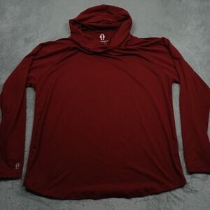 Beardedgoat Sweater Mens XL Red Hoodie‎ Pullover Outdoor Casual Activewear